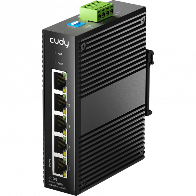 Промышленный коммутатор Cudy IG1005 — для бизнеса и офиса