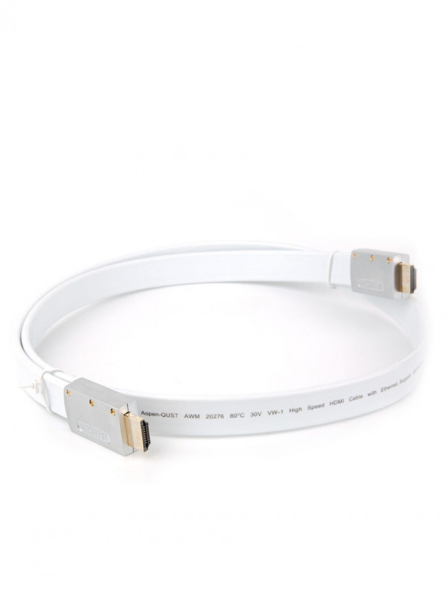 Кабель HDMI 19M/M ver 2.0, 1M, Aopen/Qust <ACG568F-S-1M> серебряно-белый Flat Aopen HDMI (m)- HDMI (m) 1м — для бизнеса и офиса Кабель HDMI 19M/M ver 2.0, 1M, Aopen/Qust <ACG568F-S-1M> серебряно-белый Flat Aopen HDMI (m)- HDMI (m) 1м — для бизнеса и офиса