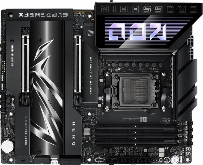 Материнская плата ASUS ROG CROSSHAIR X870E HERO — для бизнеса и офиса Материнская плата ASUS ROG CROSSHAIR X870E HERO — для бизнеса и офиса