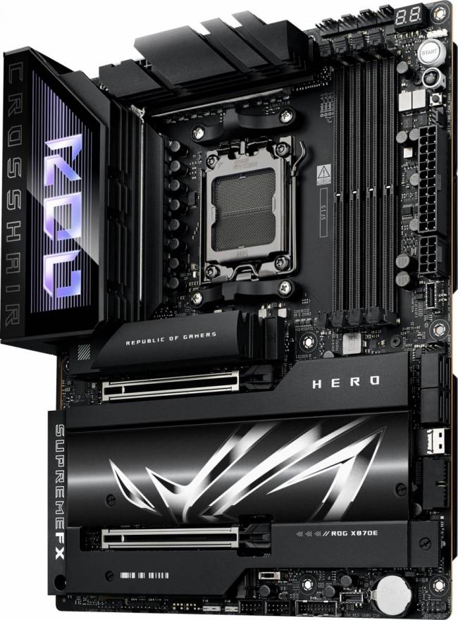 Материнская плата ASUS ROG CROSSHAIR X870E HERO — для бизнеса и офиса Материнская плата ASUS ROG CROSSHAIR X870E HERO — для бизнеса и офиса