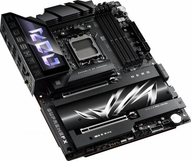 Материнская плата ASUS ROG CROSSHAIR X870E HERO — для бизнеса и офиса Материнская плата ASUS ROG CROSSHAIR X870E HERO — для бизнеса и офиса
