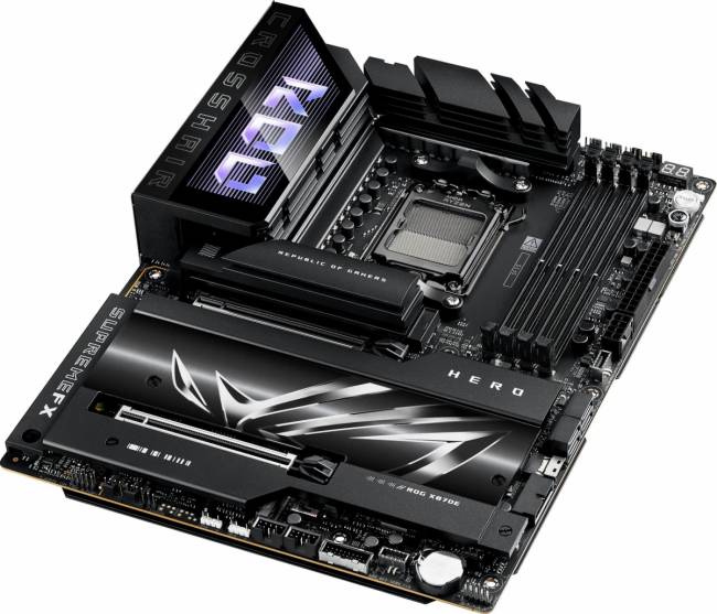 Материнская плата ASUS ROG CROSSHAIR X870E HERO — для бизнеса и офиса Материнская плата ASUS ROG CROSSHAIR X870E HERO — для бизнеса и офиса