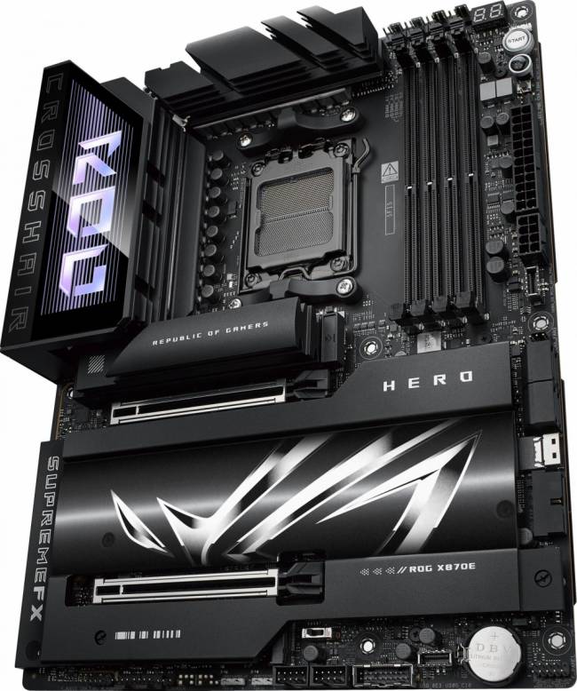 Материнская плата ASUS ROG CROSSHAIR X870E HERO — для бизнеса и офиса Материнская плата ASUS ROG CROSSHAIR X870E HERO — для бизнеса и офиса