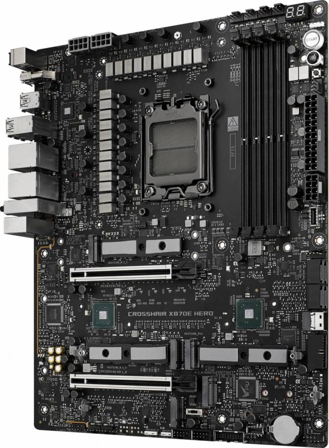 Материнская плата ASUS ROG CROSSHAIR X870E HERO — для бизнеса и офиса Материнская плата ASUS ROG CROSSHAIR X870E HERO — для бизнеса и офиса