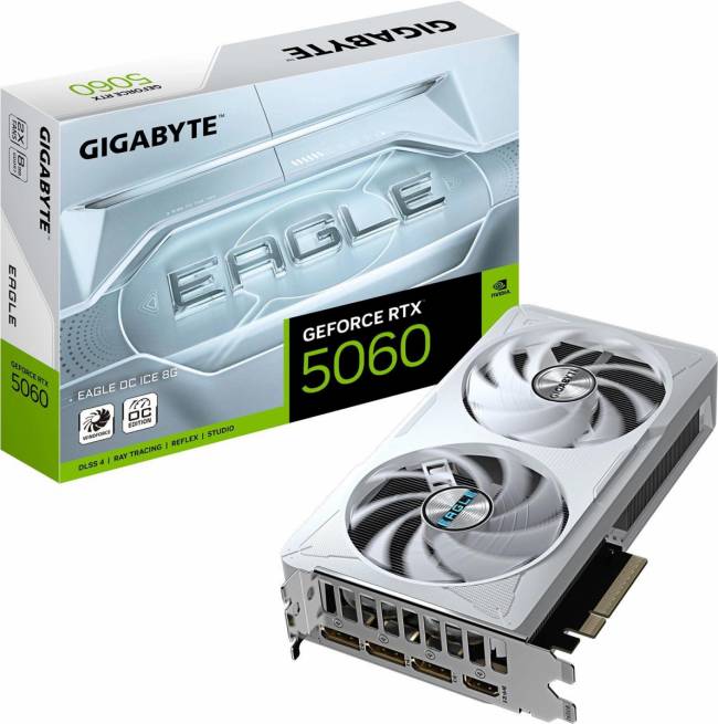 Видеокарта Gigabyte GV-N5060EAGLEOC ICE-8GD 1.0 — для бизнеса и офиса