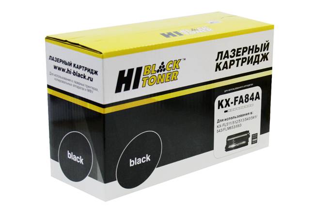 Драм-юнит Hi-Black (HB-KX-FA84A) для Panasonic KX-FL511/512/540/541/FLM653, Восстан., 10K — для бизнеса и офиса