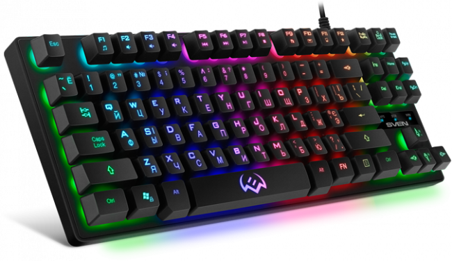 Игровая клавиатура SVEN KB-G7400 (87кл., 12 Fn функций, подсветка) Sven KB-G7400 — для бизнеса и офиса