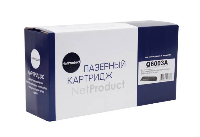 Картридж NetProduct (N-Q6003A) для HP CLJ 1600/2600/2605, Восстановленный, M, 2K — для бизнеса и офиса