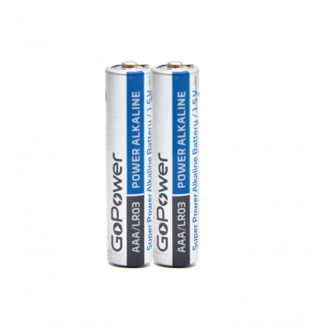 Батарейка GoPower LR03 AAA Shrink 2 Alkaline 1.5V (2/40/800) коробка (40 шт.) GoPower LR03 AAA Shrink 2 Alkaline 1.5V (00-00015600)