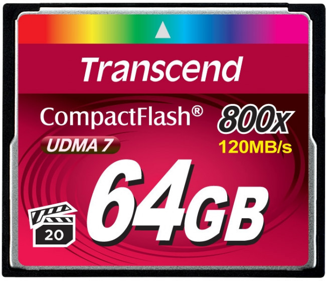 Карта памяти Transcend CompactFlash 800 64GB