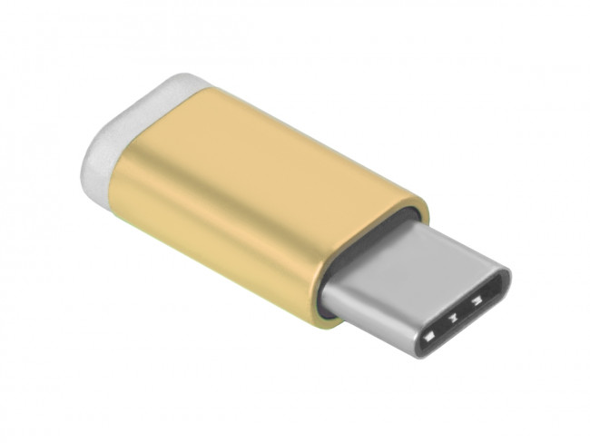 Greenconnect Переходник USB Type C на micro USB 2.0, M/F, Greenconnect, золотистый, GCR-UC3U2MF-G Greenconnect USB Type C на micro USB 2.0, M/F золотистый — для бизнеса и офиса