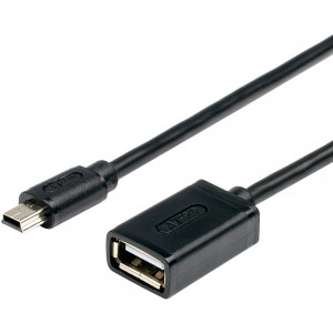Кабель 0.8 m USB(Af) <=> miniUSB OTG Кабель Atcom 0.8 м (AT2821)