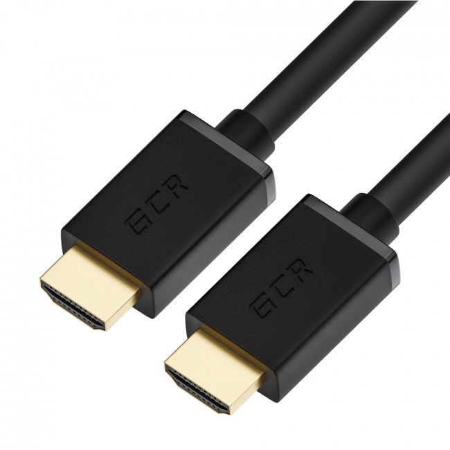 GCR Кабель 1.0m HDMI версия 2.0, HDR 4:2:2, Ultra HD, 4K 60 fps 60Hz/5K*30Hz, 3D, AUDIO, 18.0 Гбит/с, 28/28 AWG, OD7.3mm, тройной экран, черный, GCR-HM411-1.0m Greenconnect HDMI 2.0 - HDMI 2.0 1м черный