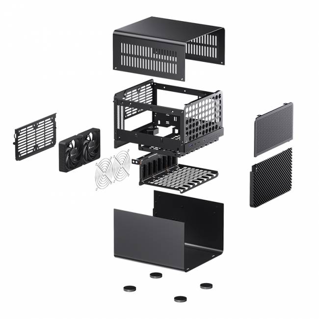 Корпус без блока питания Jonsbo N3 black — для бизнеса и офиса Корпус без блока питания Jonsbo N3 black — для бизнеса и офиса