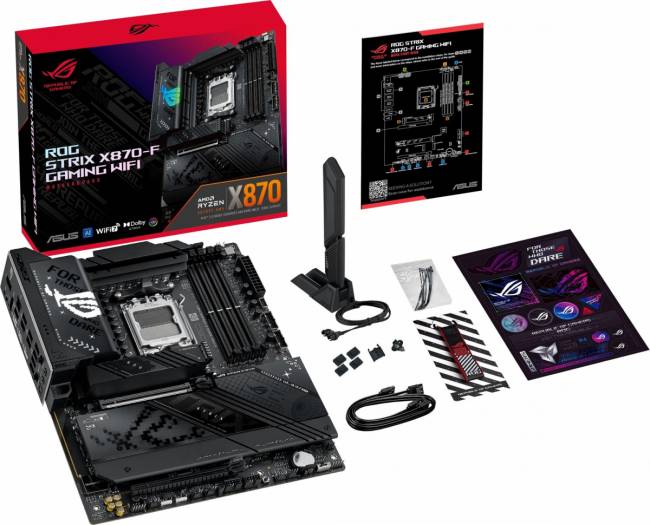 Материнская плата ASUS ROG STRIX X870-F GAMING WIFI — для бизнеса и офиса Материнская плата ASUS ROG STRIX X870-F GAMING WIFI — для бизнеса и офиса