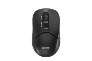 Мышь A4Tech Fstyler FG12S черный оптич. 1200dpi silent беспров. USB 3but (FG12S BLACK) A4Tech FG12S BLACK