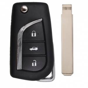 Корпус выкидного ключа TOYOTA 3 кнопки CIT-1 VA2 с лого