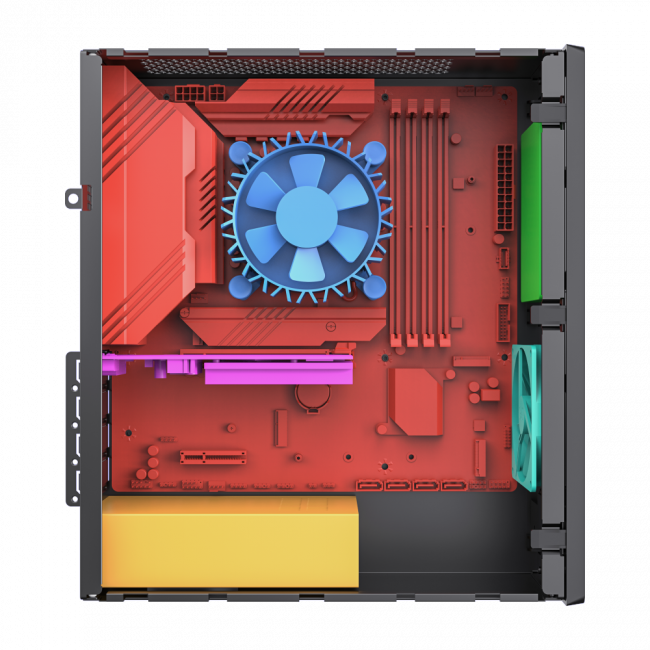 Корпус с блоком питания 400Вт. Foxline FL-461-FLX400 — для бизнеса и офиса Корпус с блоком питания 400Вт. Foxline FL-461-FLX400 — для бизнеса и офиса